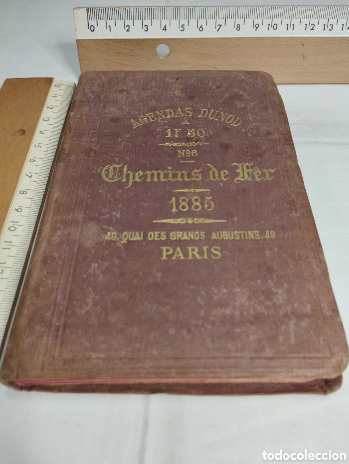 Otros art&iacute;culos de coleccionismo en papel: Chemins de Fer. Agendas Dunod, 1885