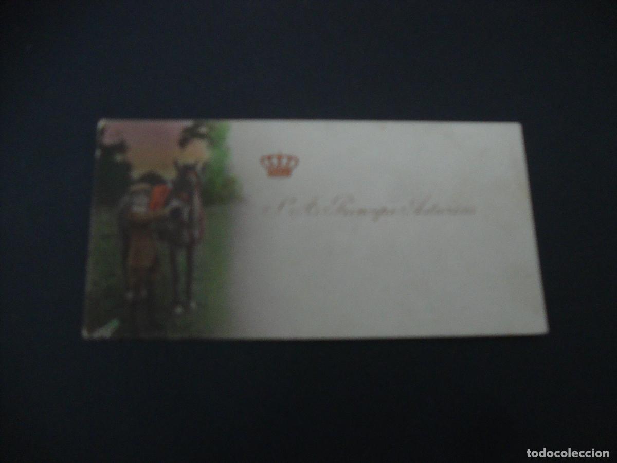 Otros Art&iacute;culos de Coleccionismo en Papel: RARA TARJETA FELICITACION ESCRITA S. A. PRINCIPE ASTURIAS MEDIDAS 12.50 X 6 CM