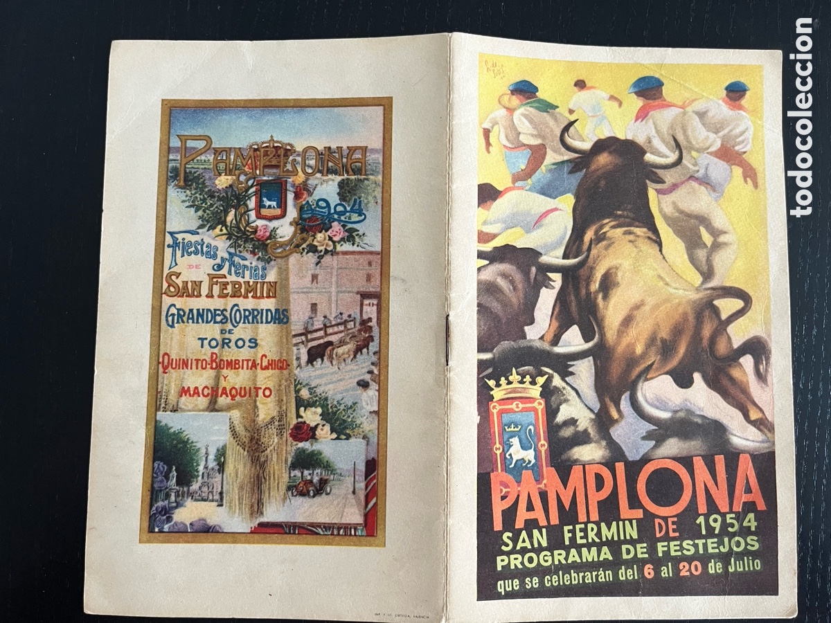 Otros art&iacute;culos de coleccionismo en papel: Programa San Fermin 1954 - Foto 14