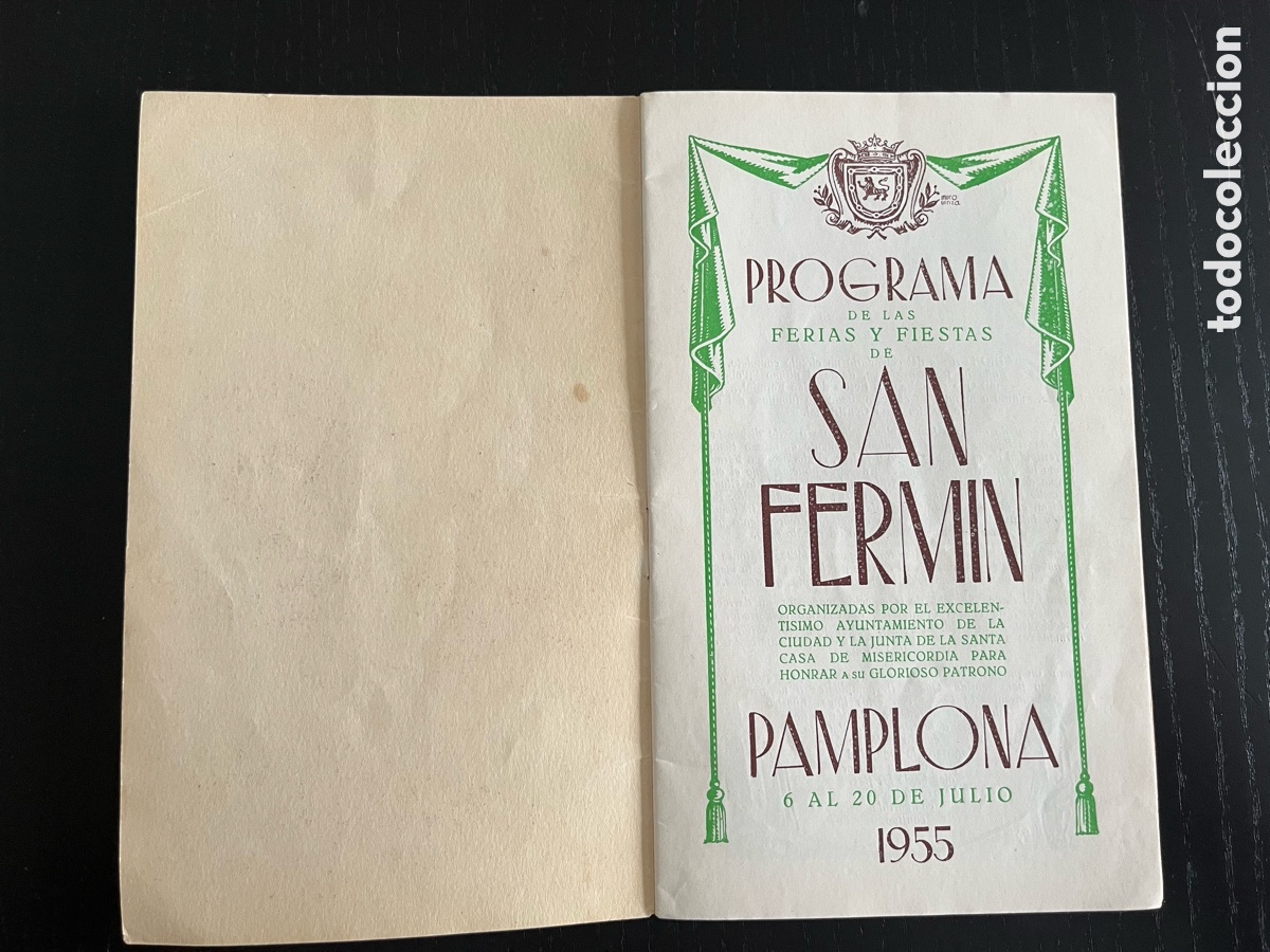 Otros art&iacute;culos de coleccionismo en papel: Programa San Fermin 1955 - Foto 3