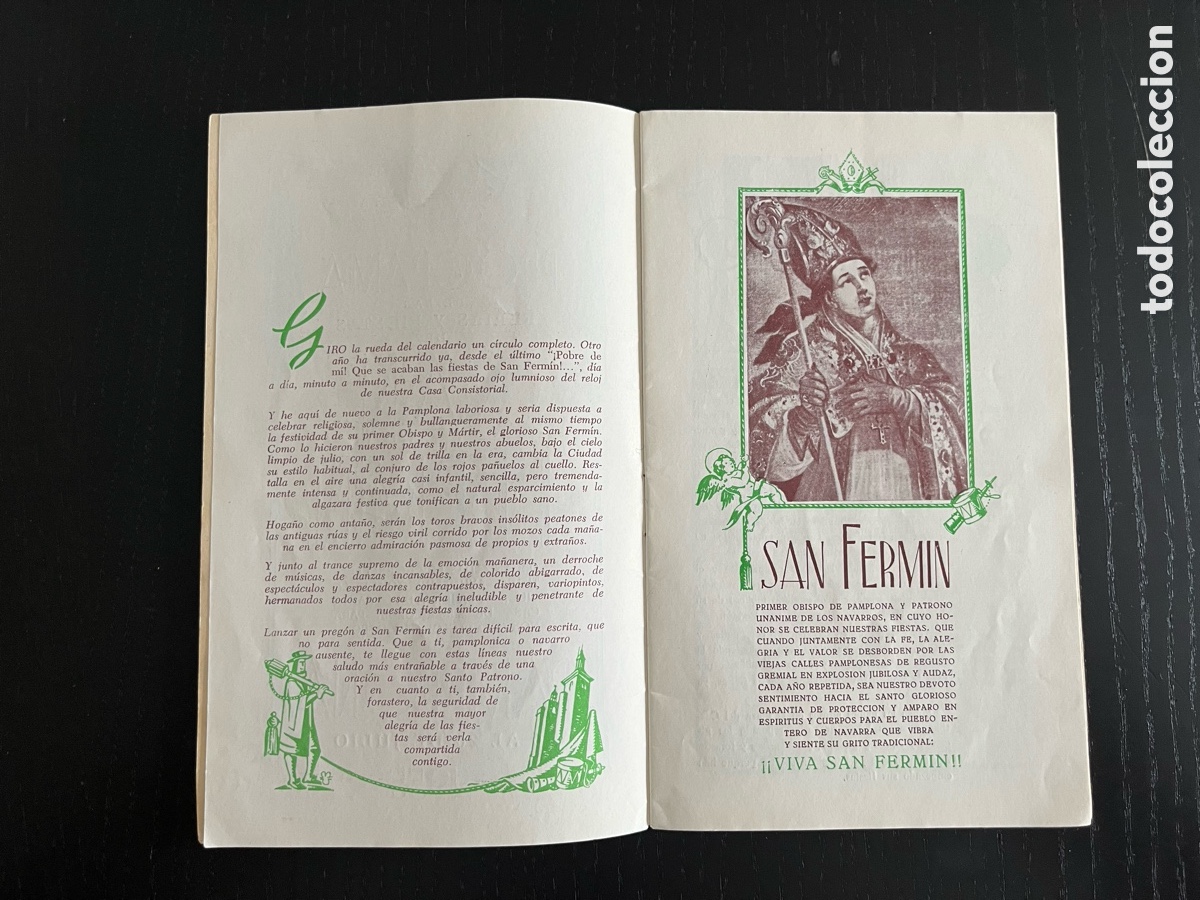 Otros art&iacute;culos de coleccionismo en papel: Programa San Fermin 1955 - Foto 4