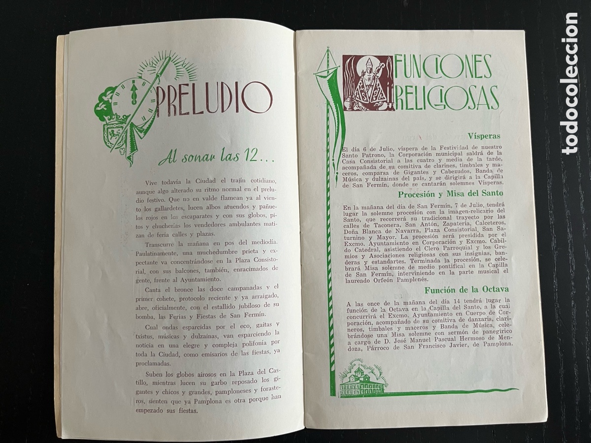 Otros art&iacute;culos de coleccionismo en papel: Programa San Fermin 1955 - Foto 5