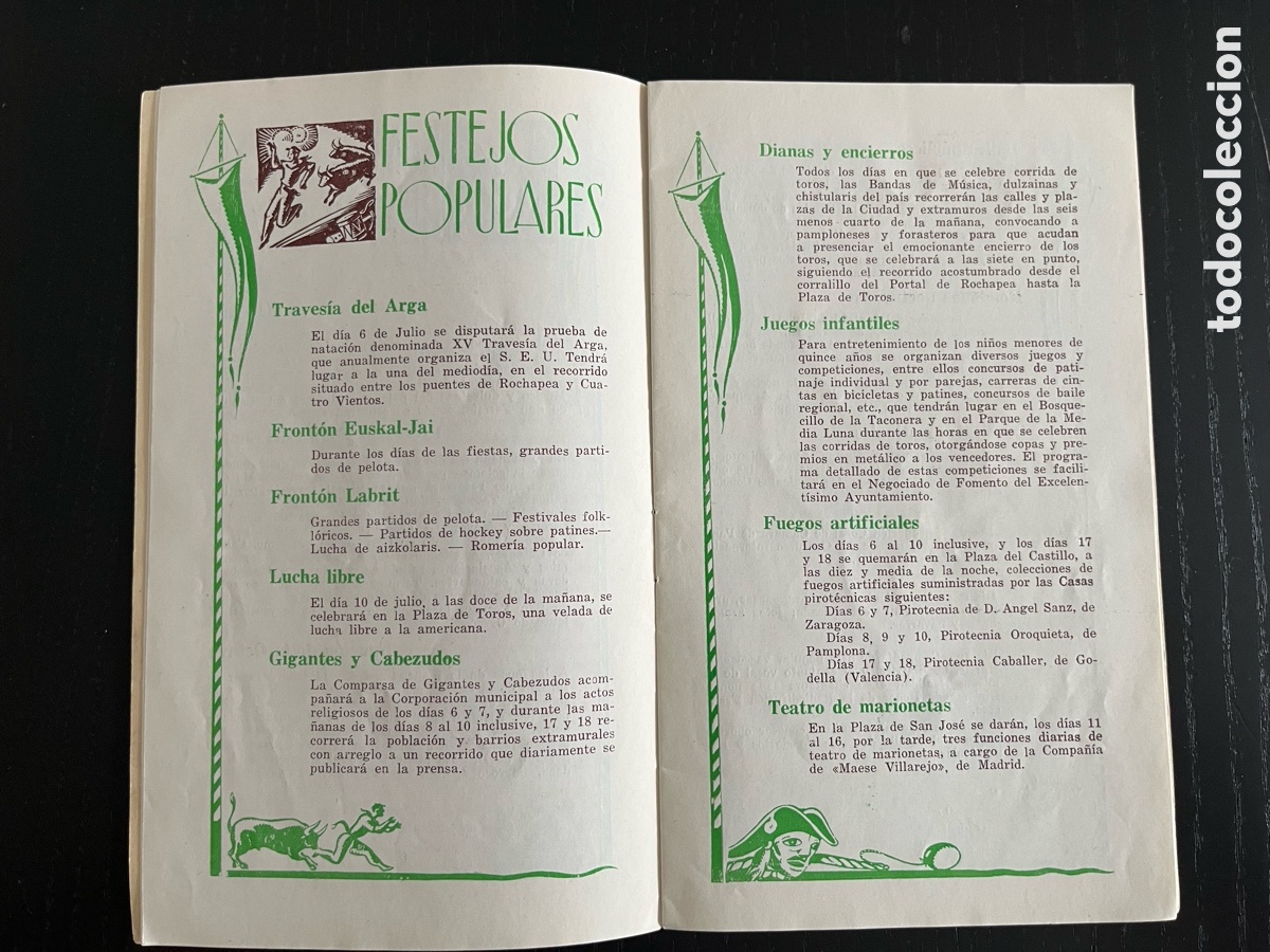 Otros art&iacute;culos de coleccionismo en papel: Programa San Fermin 1955 - Foto 6