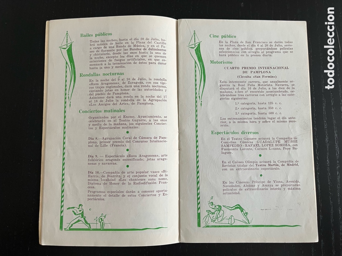 Otros art&iacute;culos de coleccionismo en papel: Programa San Fermin 1955 - Foto 7