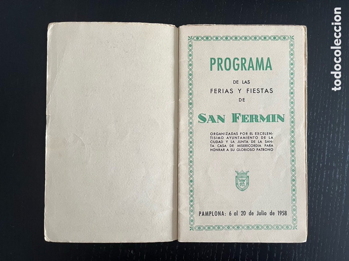 Otros art&iacute;culos de coleccionismo en papel: Programa San Ferm&iacute;n 1958 - Foto 3