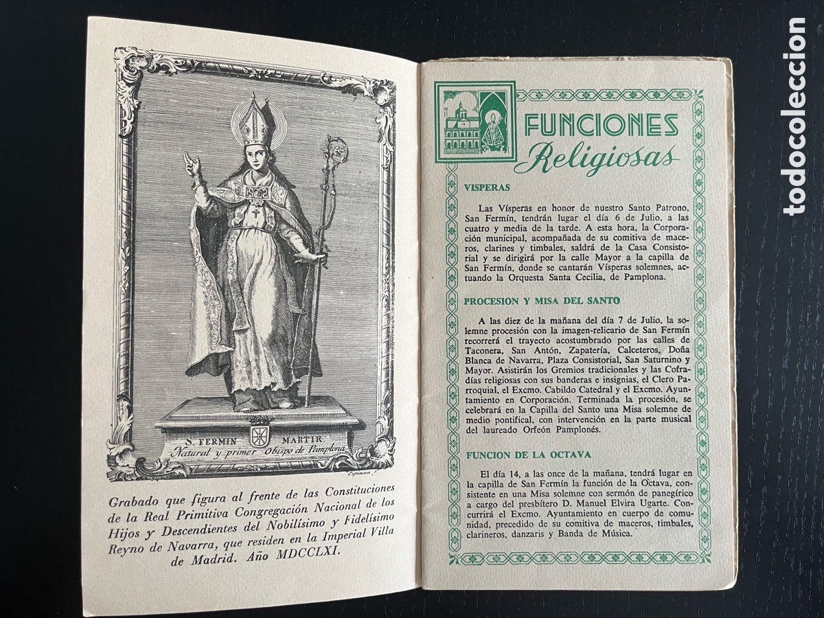 Otros art&iacute;culos de coleccionismo en papel: Programa San Ferm&iacute;n 1958 - Foto 5