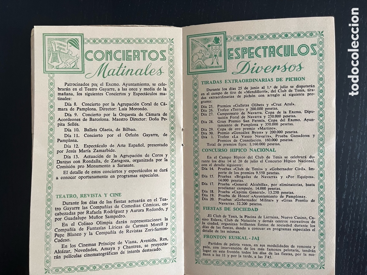 Otros art&iacute;culos de coleccionismo en papel: Programa San Ferm&iacute;n 1958 - Foto 9