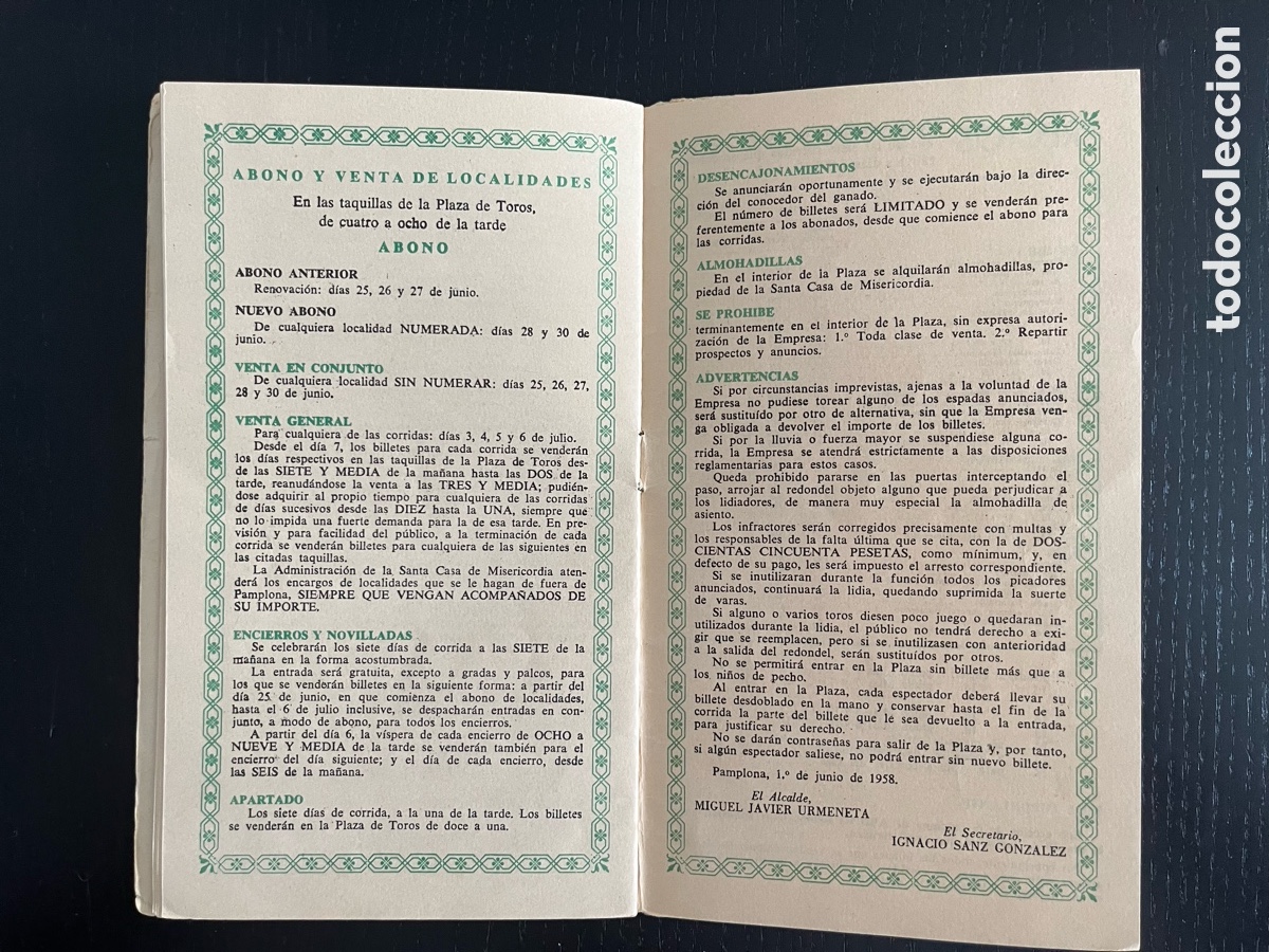 Otros art&iacute;culos de coleccionismo en papel: Programa San Ferm&iacute;n 1958 - Foto 11