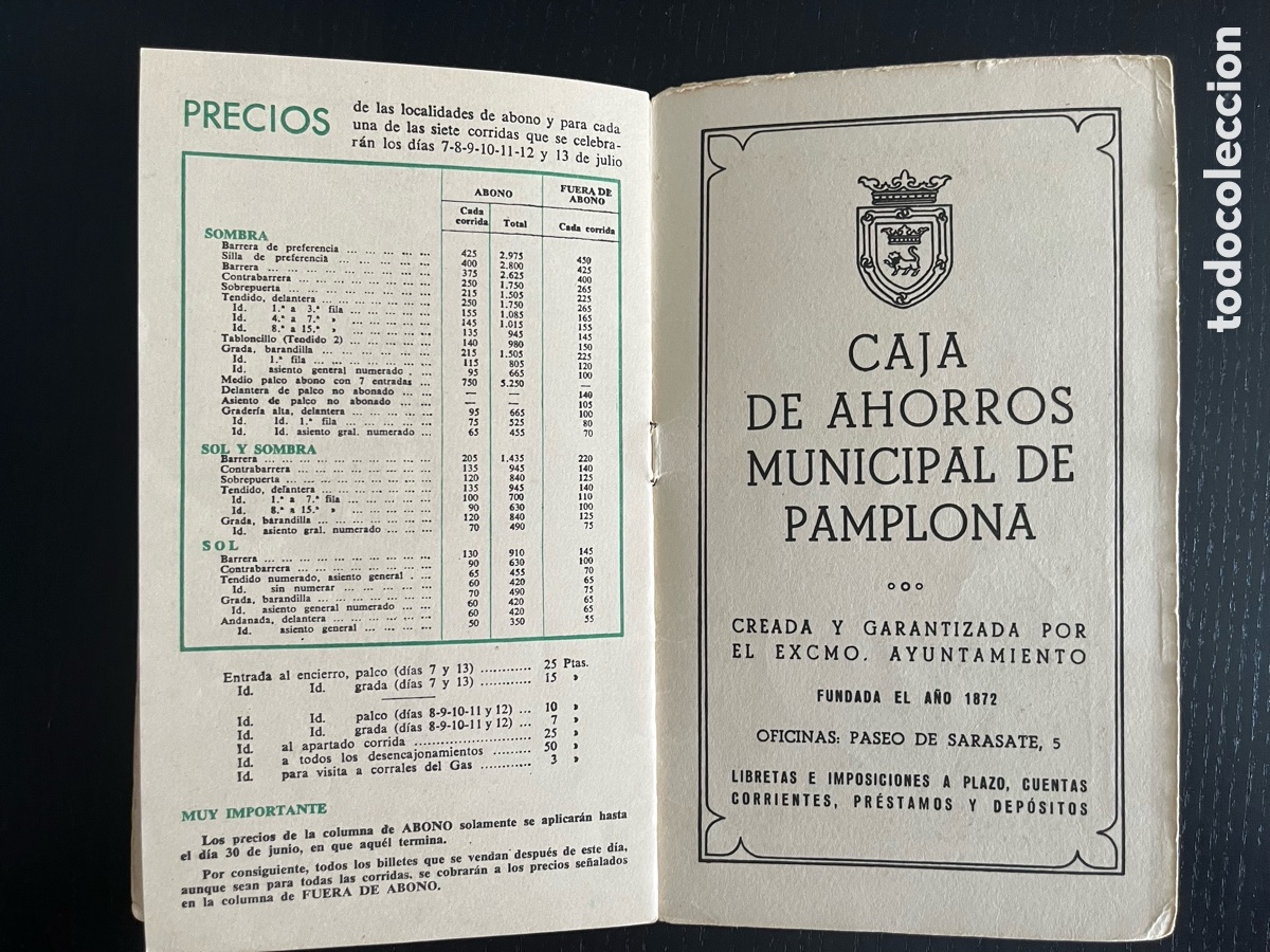 Otros art&iacute;culos de coleccionismo en papel: Programa San Ferm&iacute;n 1958 - Foto 12