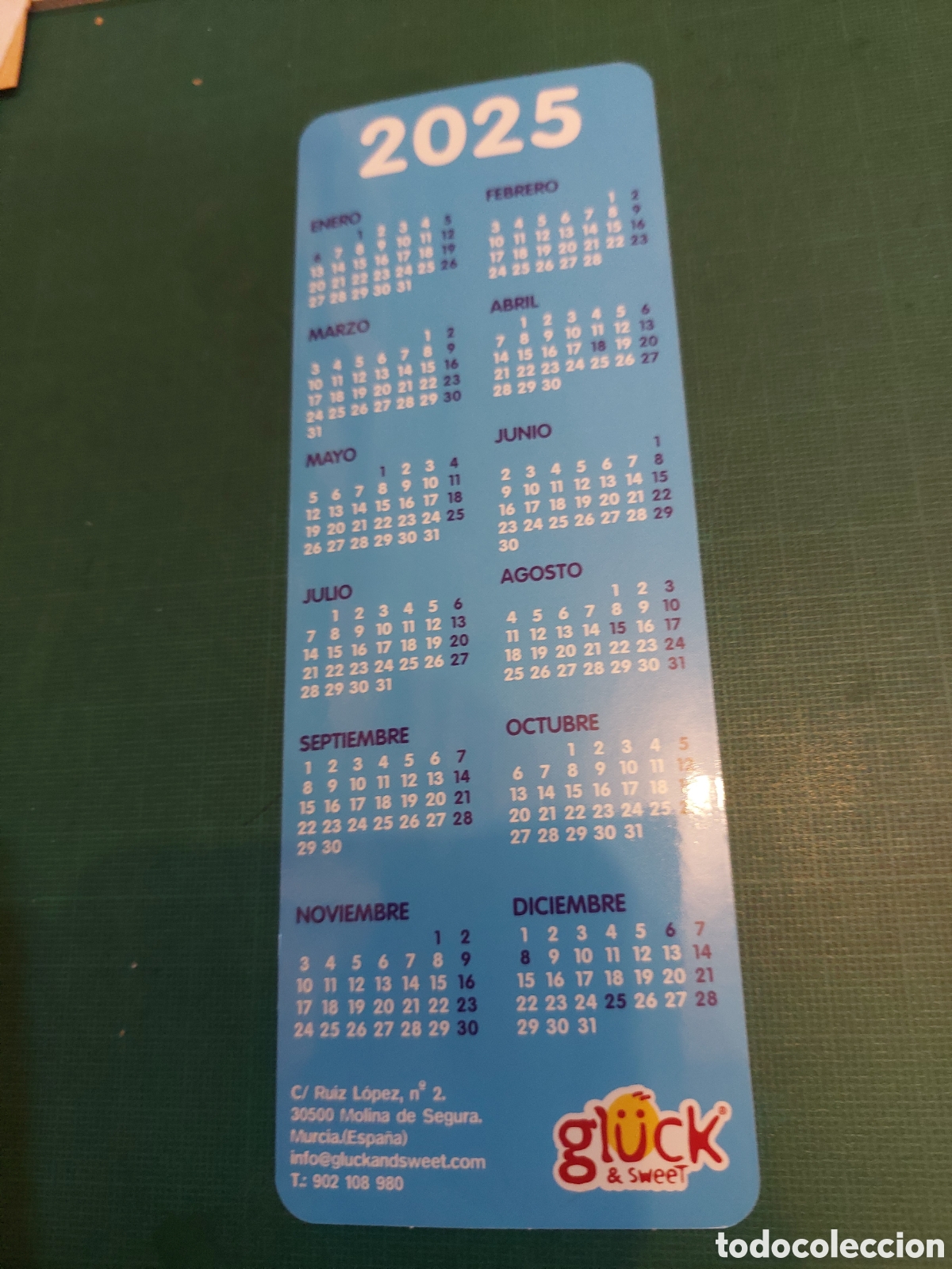 Collectionnisme Papier divers: MARCAPAGINAS GOLOSINAS VIDAL MURCIA 2025 CALENDARIO