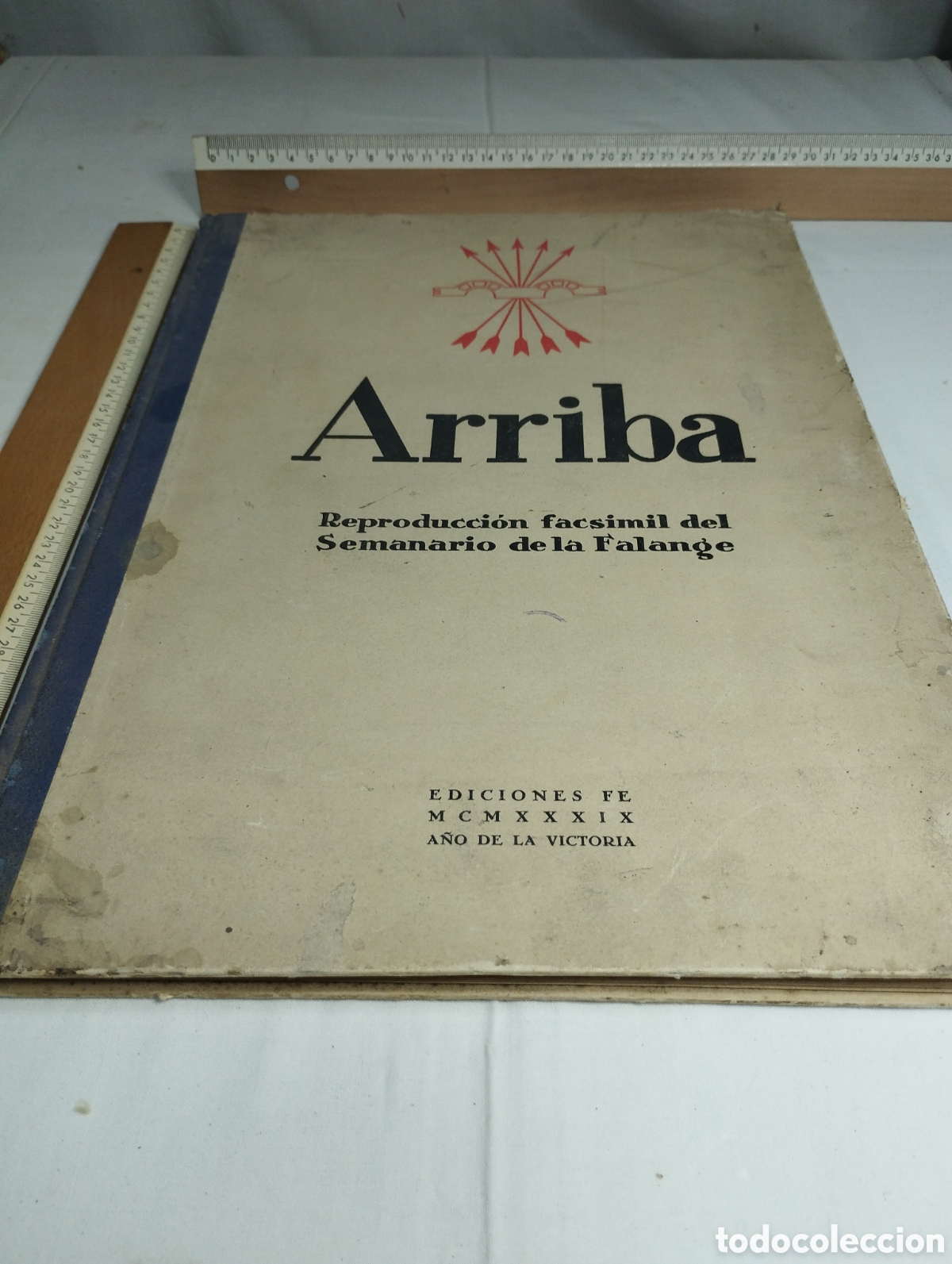 Otros art&iacute;culos de coleccionismo en papel: Arriba. Reproducci&oacute;n facs&iacute;mil del semanario de la falange, 1935
