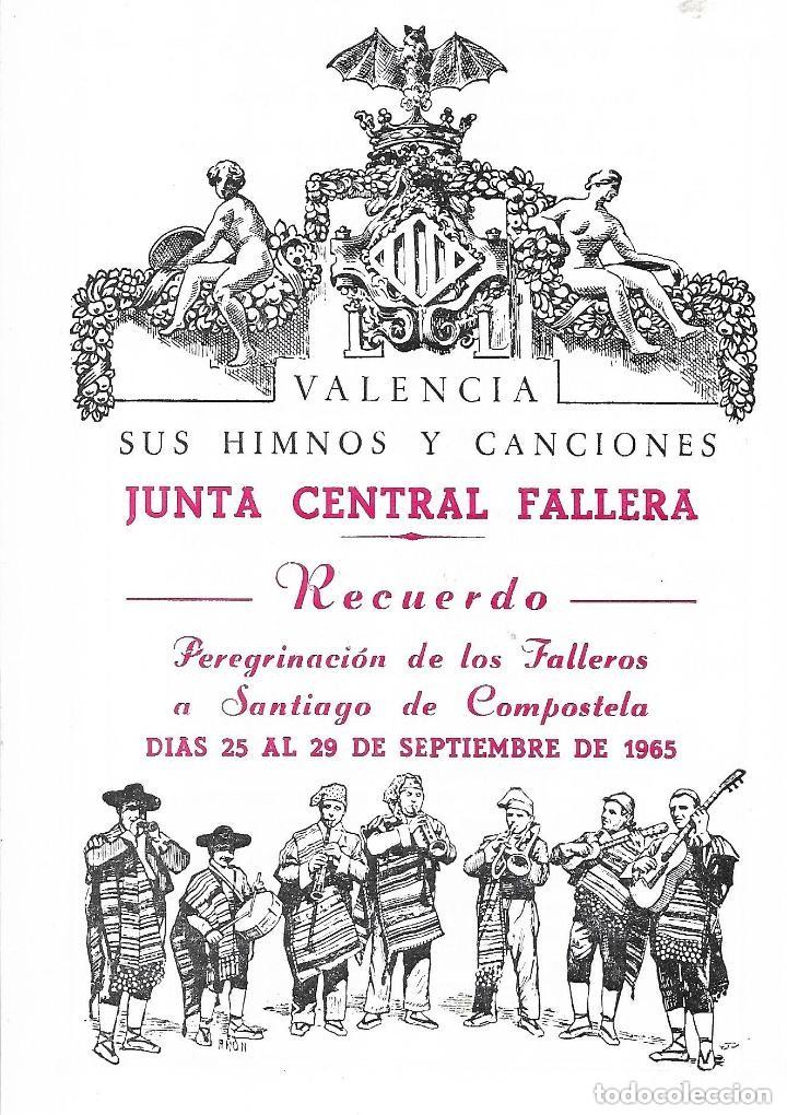 Otros Art&iacute;culos de Coleccionismo en Papel: :::: JJ48 - VALENCIA SUS HIMNOS Y CANCIONES - JUNTA CENTRAL FALLERA - RECUERDO PEREGRINACION 1965