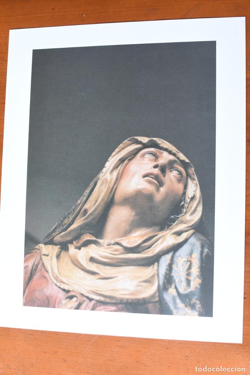 Otros art&iacute;culos de coleccionismo en papel: L&aacute;mina de Nuestra Se&ntilde;ora de las Angustias-Juan de Juni-- Valladolid -43 x 34 cm-