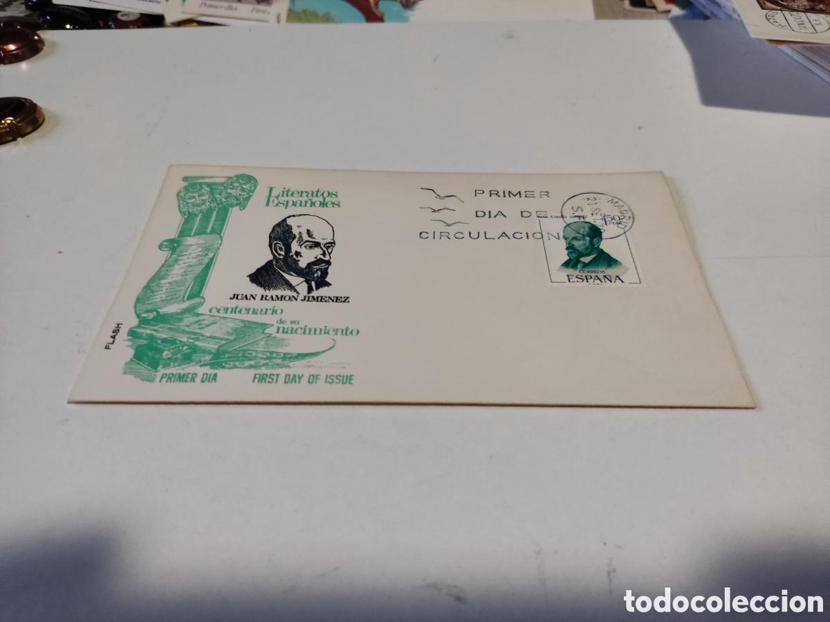 Otros Art&iacute;culos de Coleccionismo en Papel: Sobre primer d&iacute;a de circulaci&oacute;n Juan Ram&oacute;n Jim&eacute;nez