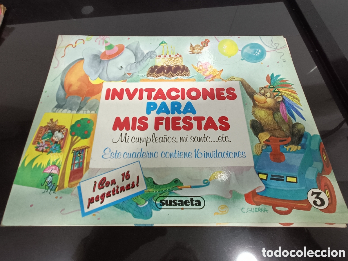 Otros Art&iacute;culos de Coleccionismo en Papel: Vintage Invitaciones para mis fiestas Susaeta