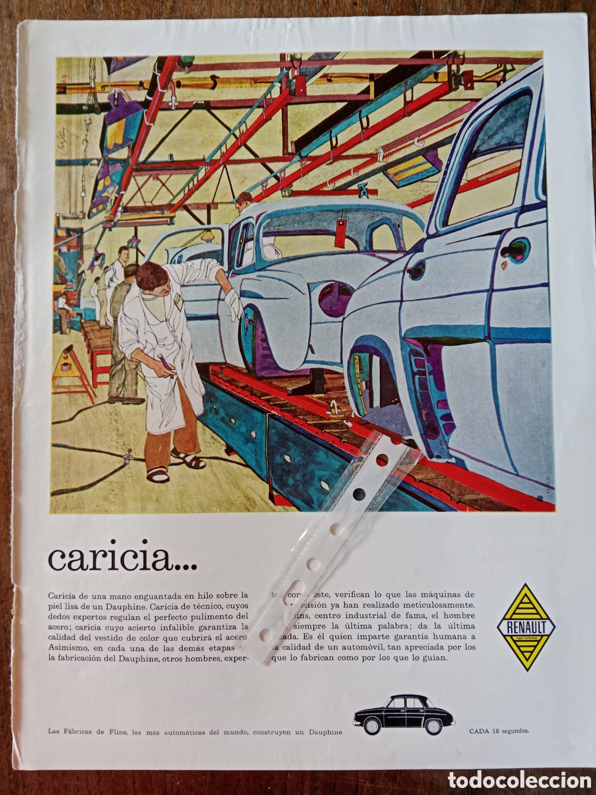 Paper Collecting Others: Publicidad autom&oacute;vil Renault dauphine de 1960