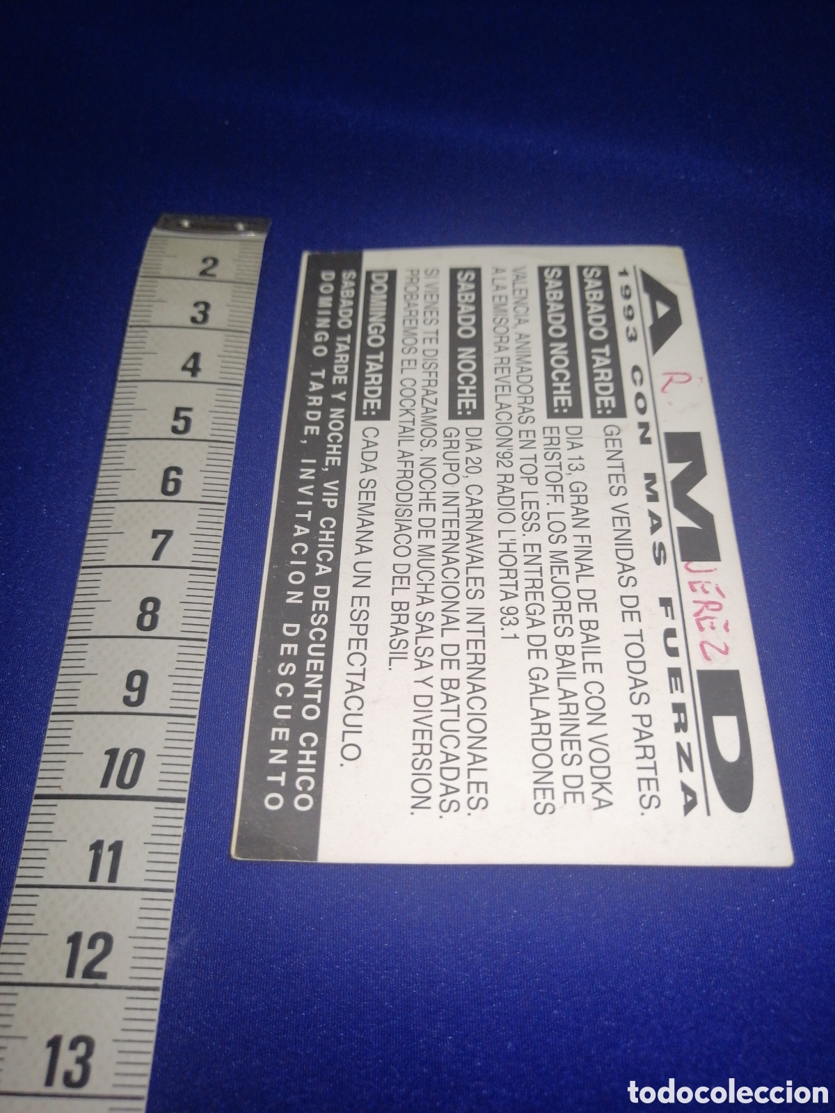 Otros art&iacute;culos de coleccionismo en papel: DISCOTECA AMADEUS FLYER - Foto 4