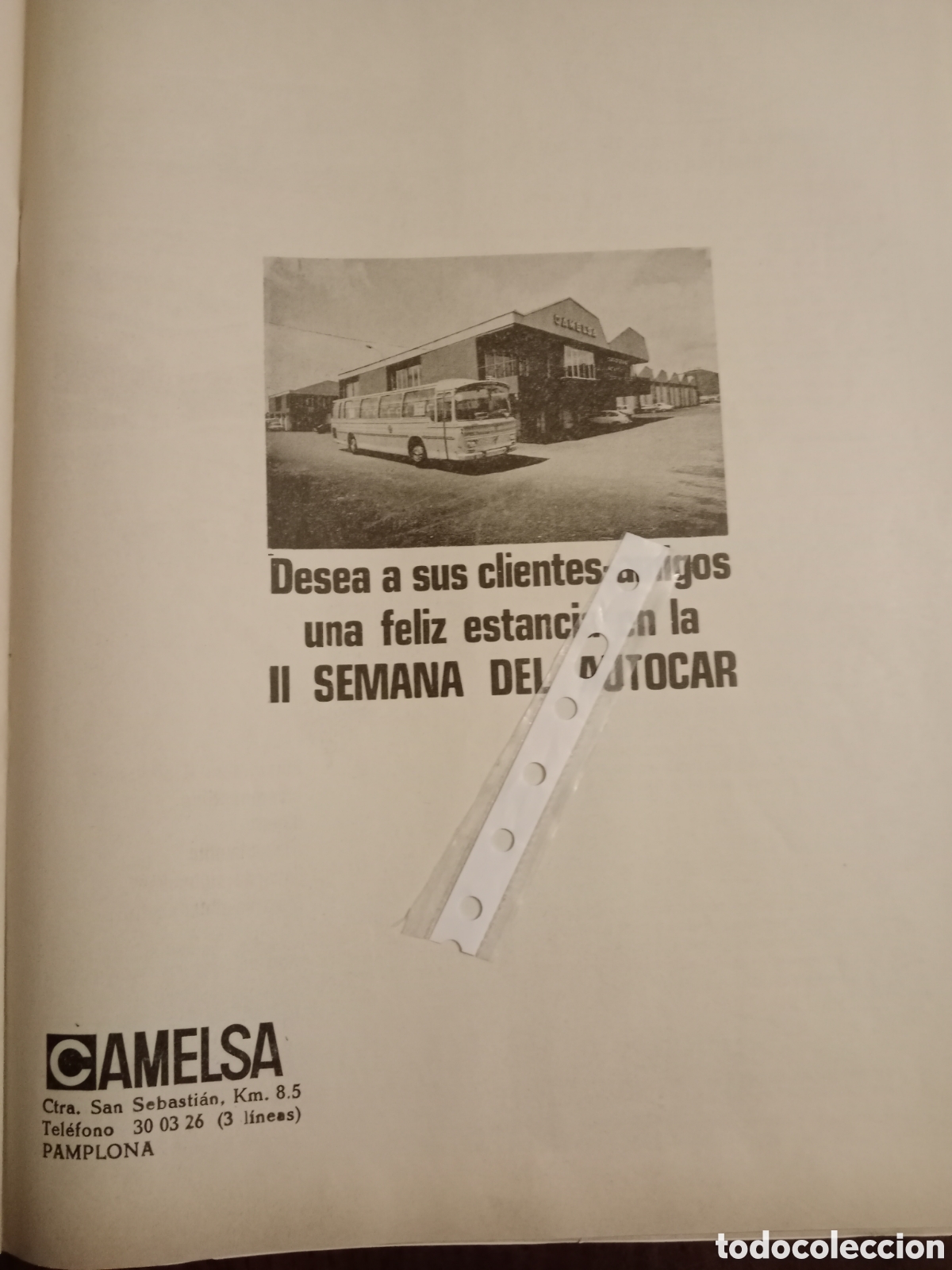 Paper Collecting Others: Publicidad autocar camelsa de 1972
