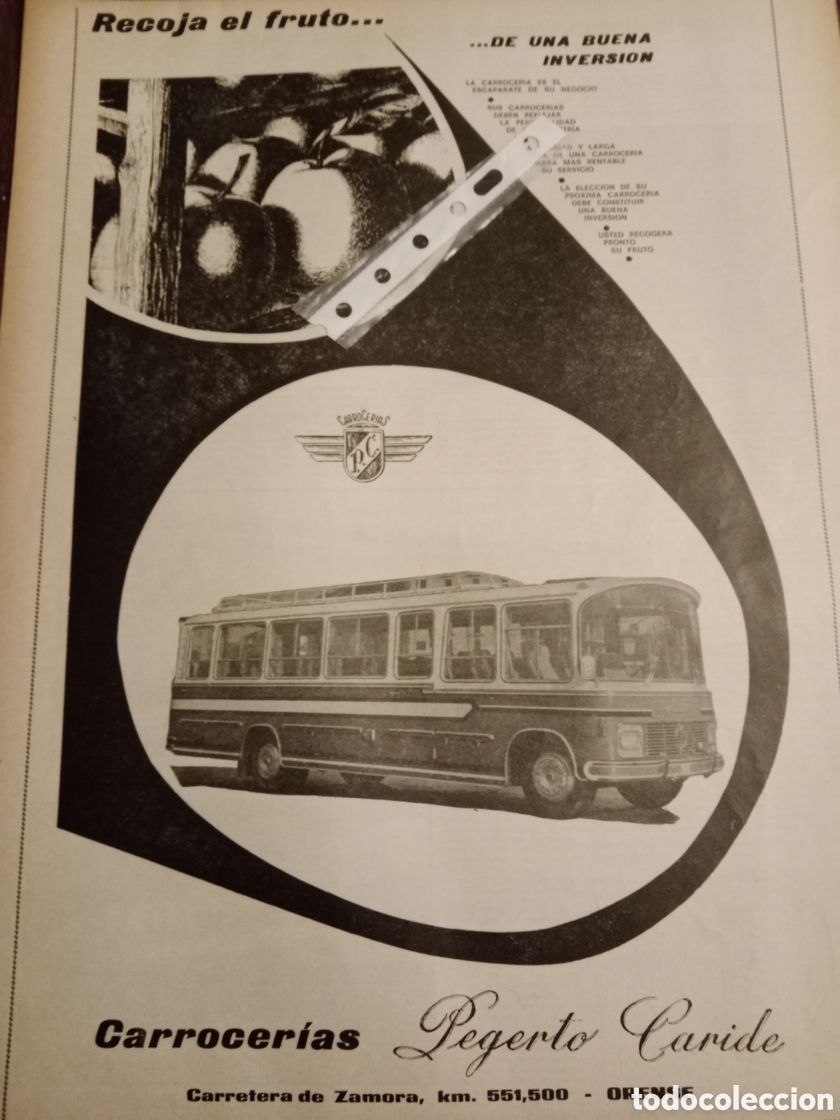Paper Collecting Others: Publicidad autob&uacute;s autocar carrocer&iacute;as caride de 1966
