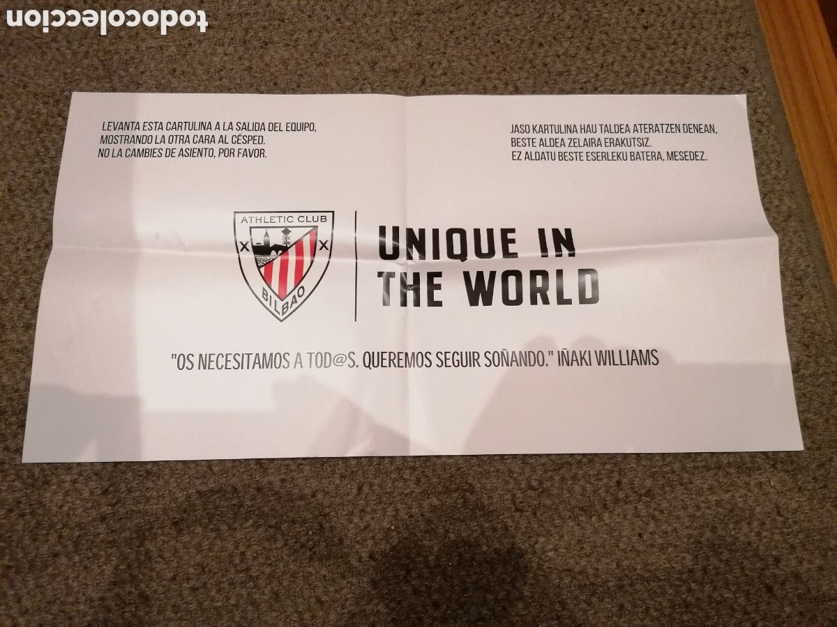 Otros Art&iacute;culos de Coleccionismo en Papel: Cartulina Mosaico Partido Europa League 13 Marzo 2025 Partido Athletic Club Bilbao-AS Roma