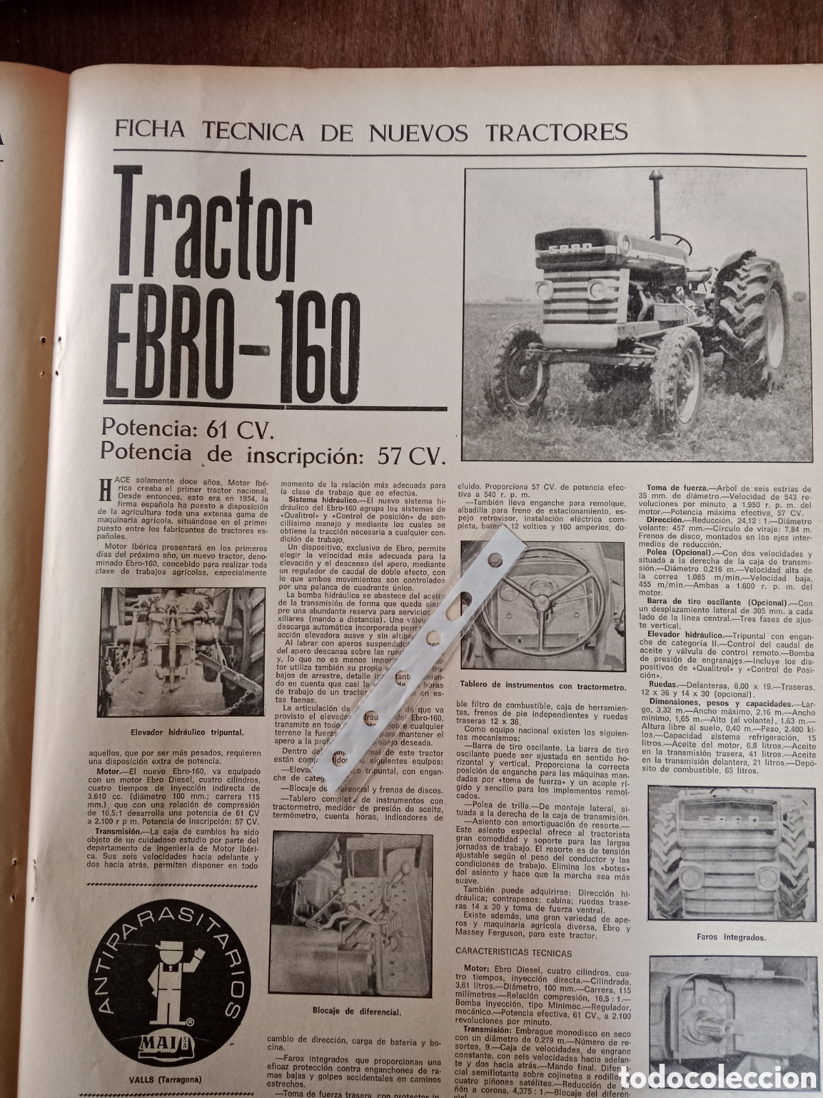Reportaje tractor Ebro 160 de 1966