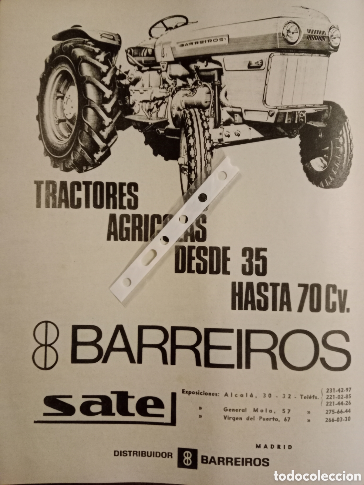 Outros artigos de papel: Publicidad tractores Barreiros de 1967