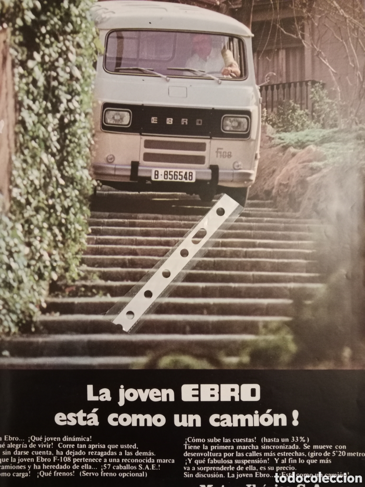 Outros artigos de papel: Publicidad furgoneta Ebro F 108 de 1972