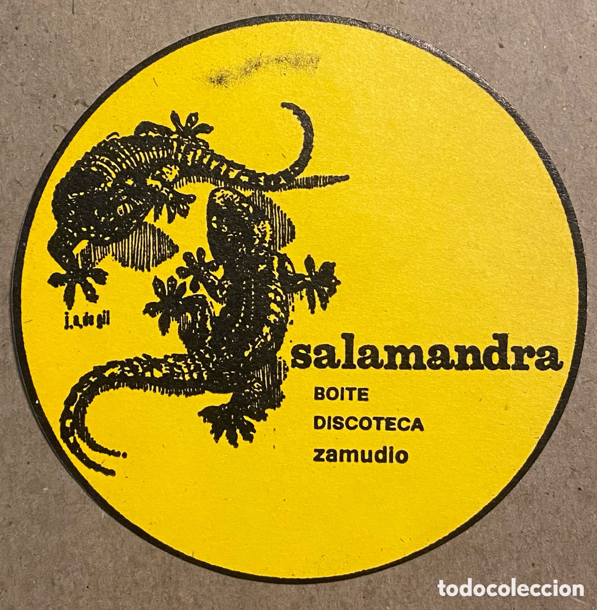 Collectionnisme Papier divers: DISCOTECA SALAMANDRA BOITE (ZAMUDIO). ANTIGUO POSAVASOS.