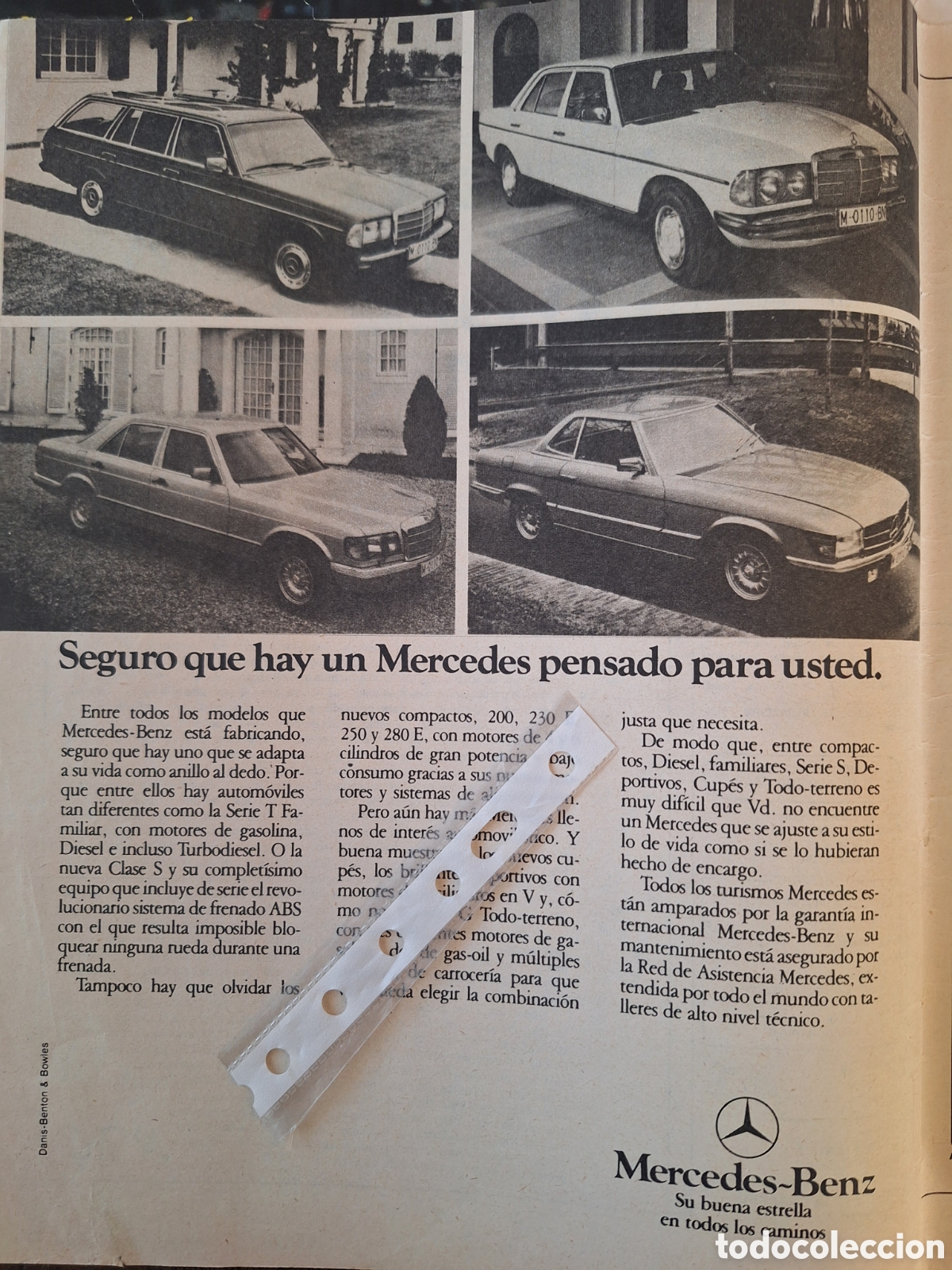 Paper Collecting Others: Publicidad autom&oacute;vil Mercedes benz de 1981
