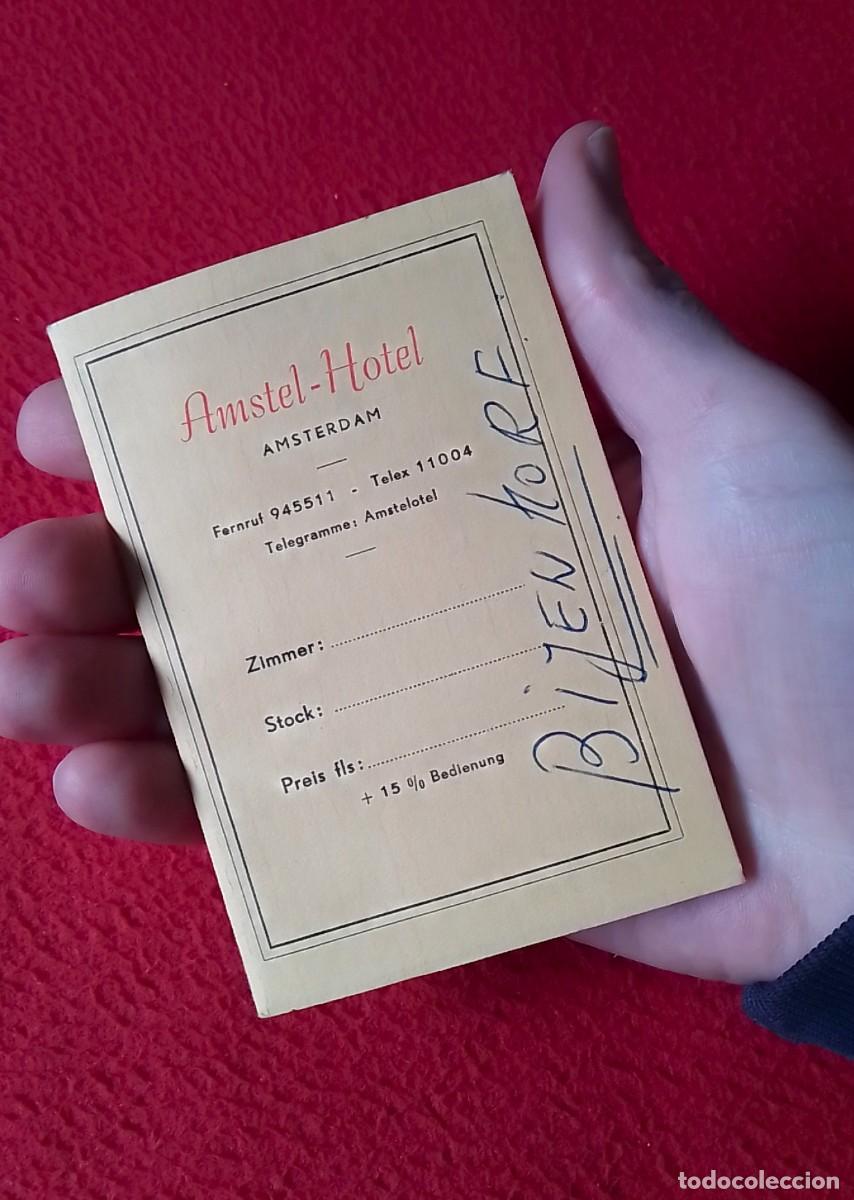 Otros Art&iacute;culos de Coleccionismo en Papel: PEQUE&Ntilde;O CUADERNO AGENDA O SIMILAR AMSTEL - HOTEL AMSTERDAM CON MAPA PLANO MAP CARTE..Y PUBLICIDAD...