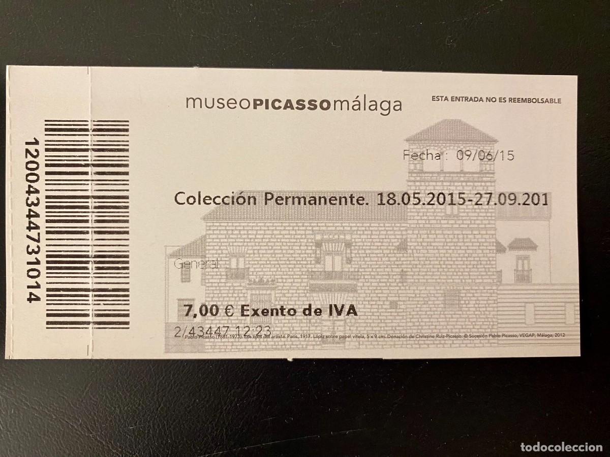 Otros art&iacute;culos de coleccionismo en papel: ENTRADA MUSEO PICASSO M&Aacute;LAGA - Foto 2