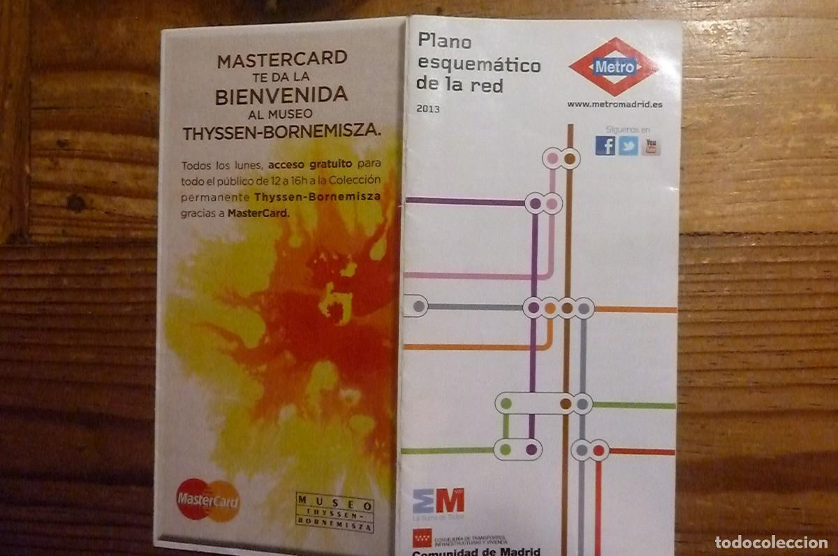 Otros art&iacute;culos de coleccionismo en papel: Esquema Metro Madrid 2013 - Foto 1