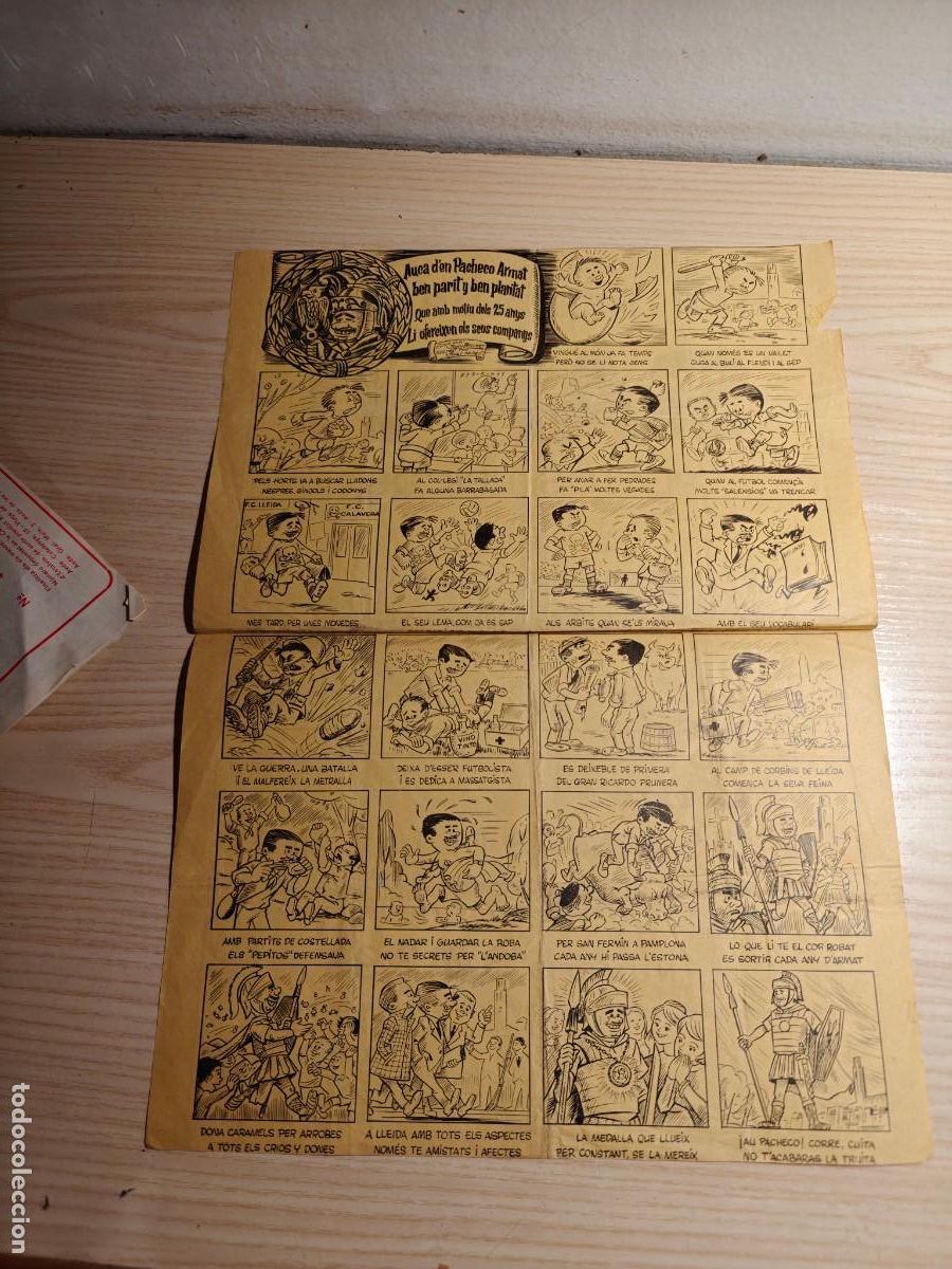 Otros Art&iacute;culos de Coleccionismo en Papel: AUCA LLEIDA LOTERIA 1970 ARMATS DE LLEIDA ILUSTRACION BELLART MIRO