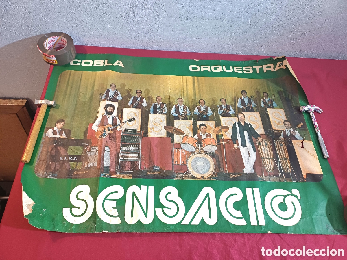Otros Art&iacute;culos de Coleccionismo en Papel: POSTER CARTEL ORQUESTA SENSACI&Oacute;, COBLA, COPLA, A&Ntilde;OS 70