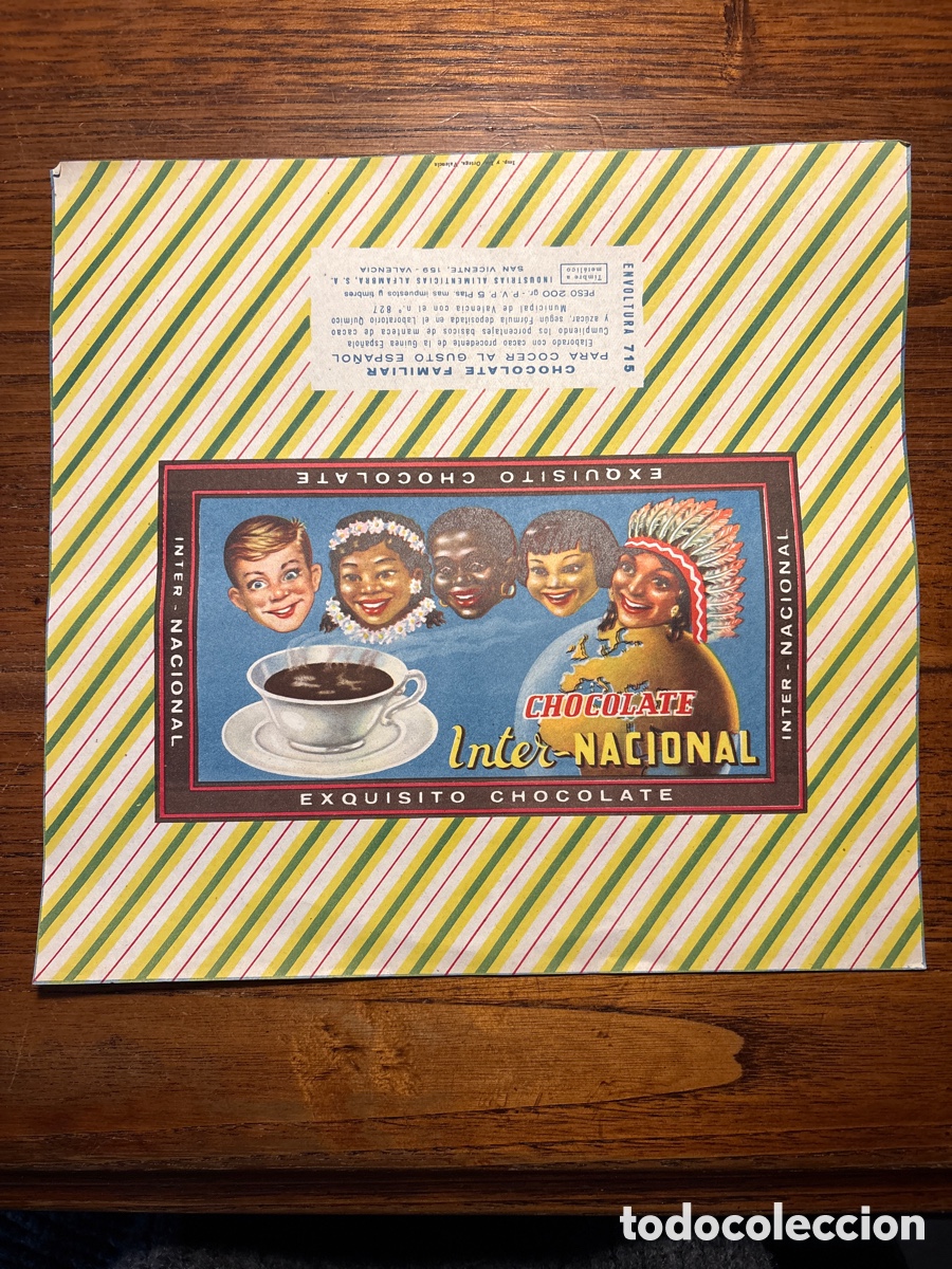 Otros Art&iacute;culos de Coleccionismo en Papel: ENVOLTORIO CHOCOLATE INTERNACIONAL ( INDUSTRIAS ALIMENTICIAS ALFAMBRA , VALENCIA)