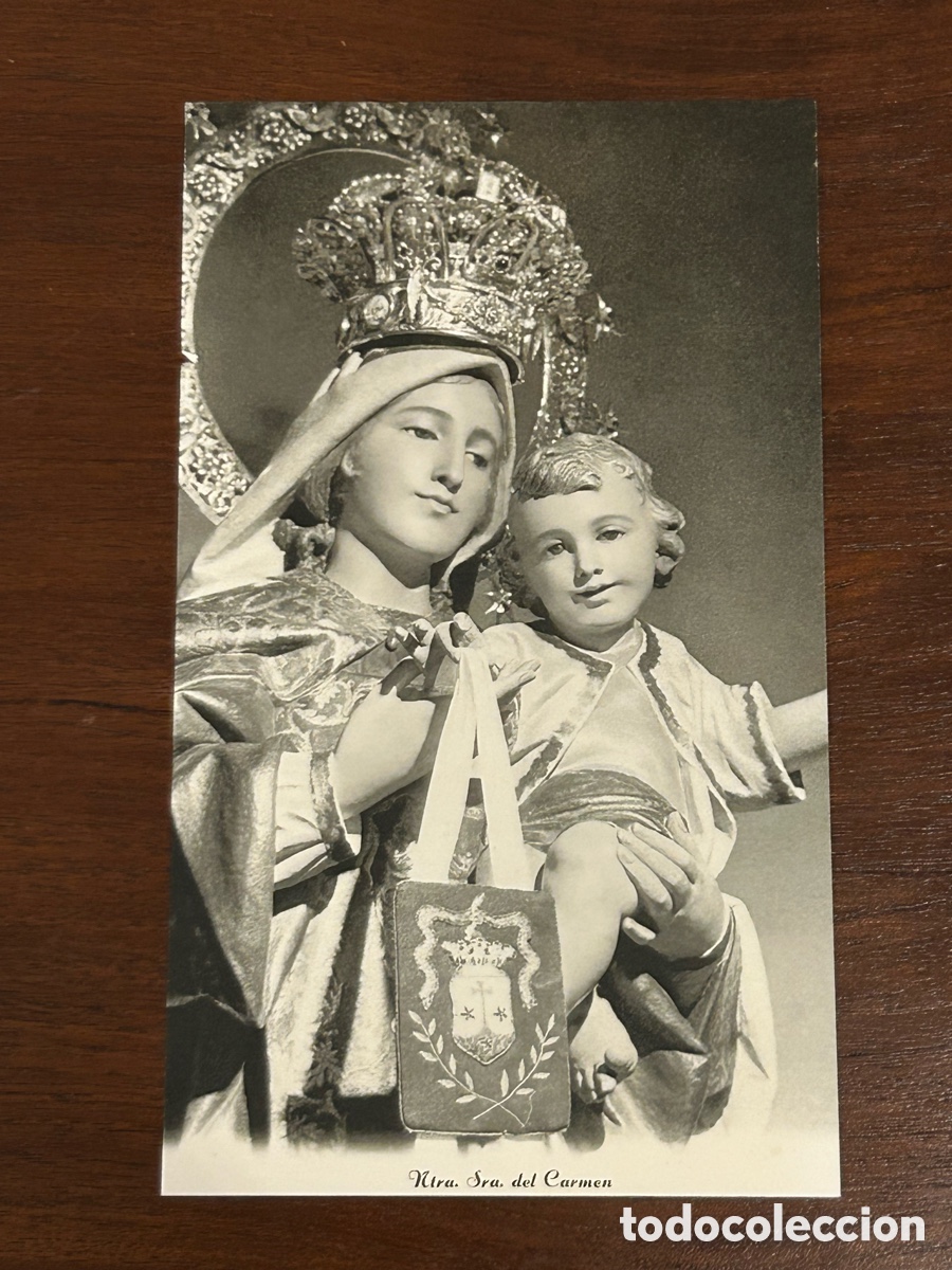 Otros art&iacute;culos de coleccionismo en papel: ESTAMPA RELIGIOSA GRANDE. NUESTRA SE&Ntilde;ORA DEL CARMEN. ORACI&Oacute;N