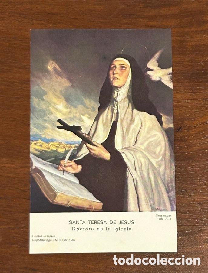 Otros Art&iacute;culos de Coleccionismo en Papel: ESTAMPA RELIGIOSA. SANTA TERESA DE JES&Uacute;S. DOCTORA DE LA IGLESIA