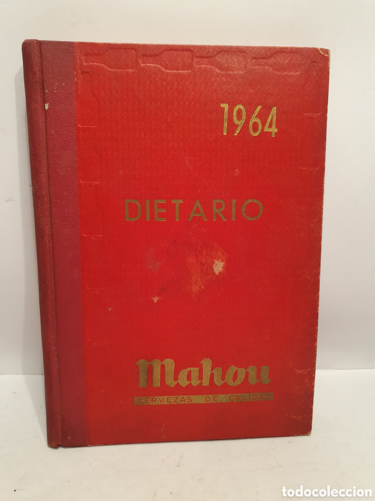 Otros art&iacute;culos de coleccionismo en papel: DIETARIO MAHOU 1964. EN BLANCO PERO 2 MESES ARRANCADOS.