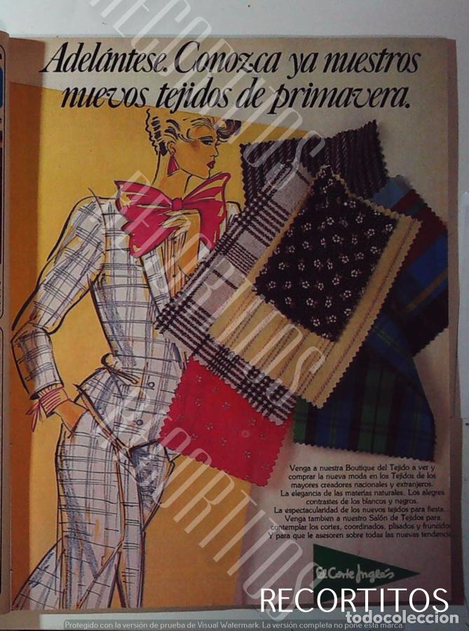 Sammelleidenschaft Andere Papierartikel: ECI EL CORTE INGLES moda PUBLICIDAD PRIMAVERA