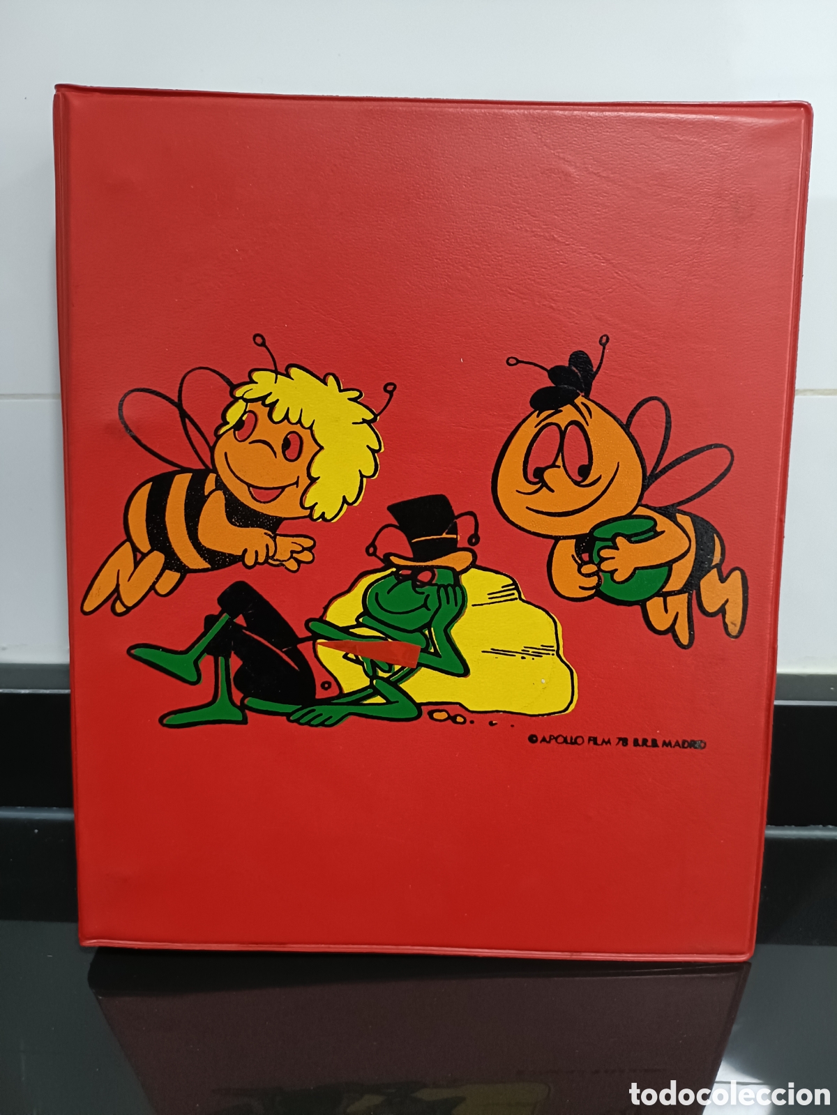 Otros Art&iacute;culos de Coleccionismo en Papel: Vintage Archivador 4 anillas A5 Abeja Maya Apollo Film 78 BRB Madrid