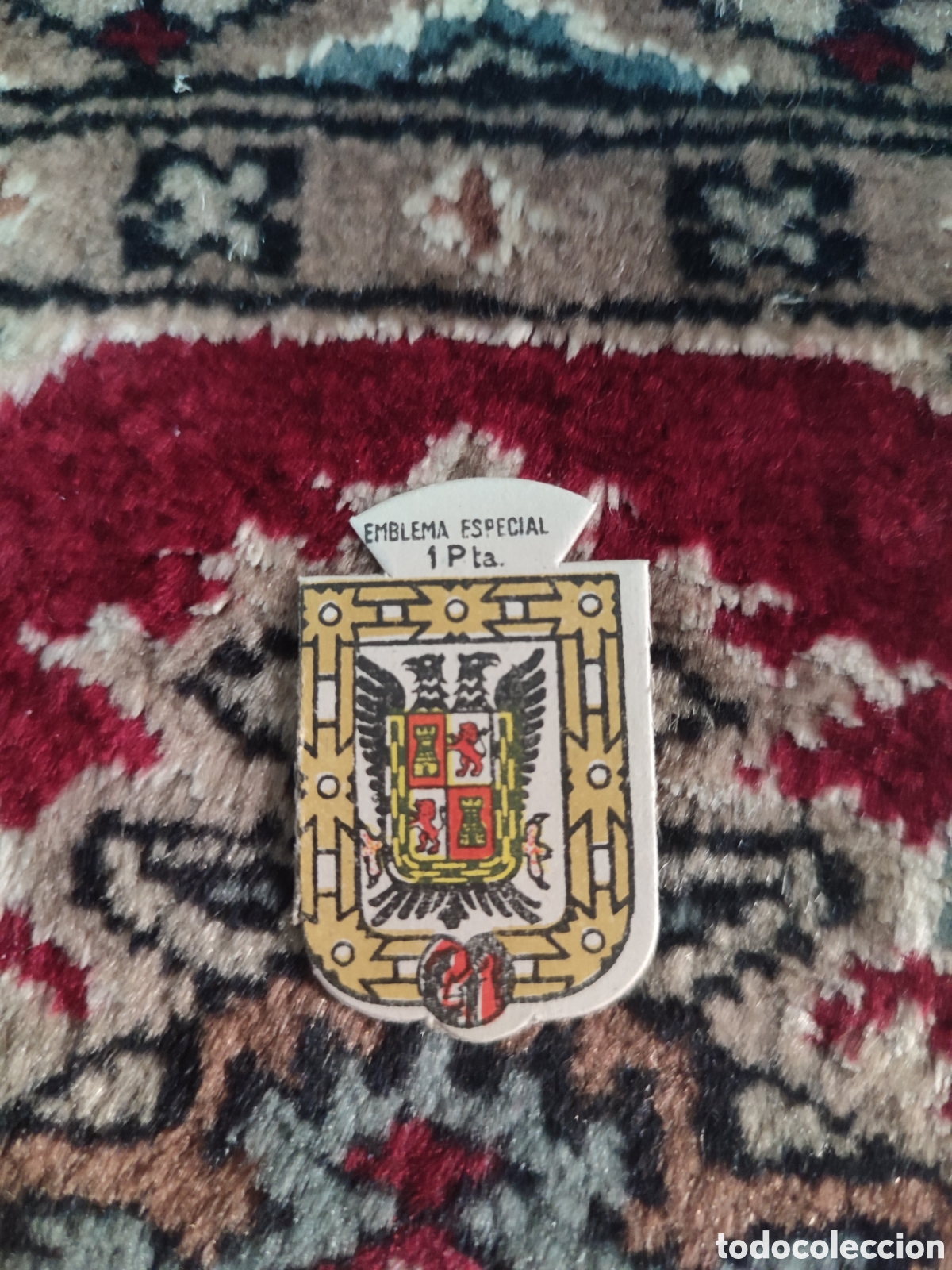Sammelleidenschaft Andere Papierartikel: Cromo Toledo Emblema Especial 1 peseta