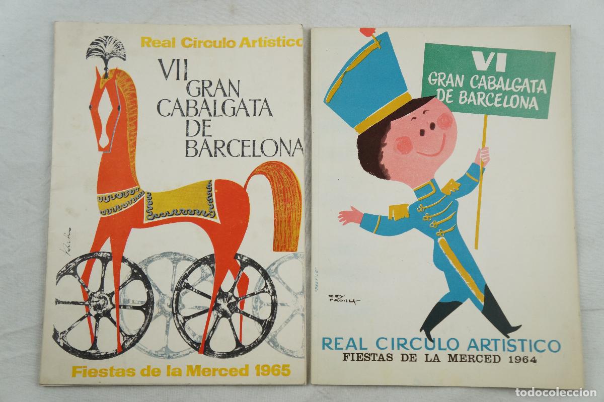 Otros art&iacute;culos de coleccionismo en papel: Dos programas de cabalgatas de las Fiestas de la Merced en los a&ntilde;os 1964 y 1965.
