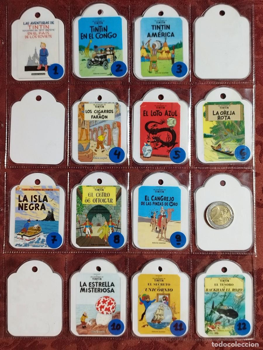 Otros Art&iacute;culos de Coleccionismo en Papel: ETIQUETAS PLASTIFICADAS / COLECCION 24 PORTADAS COMICS LAS AVENTURAS DE TINTIN - HERGE - JUVENTUD