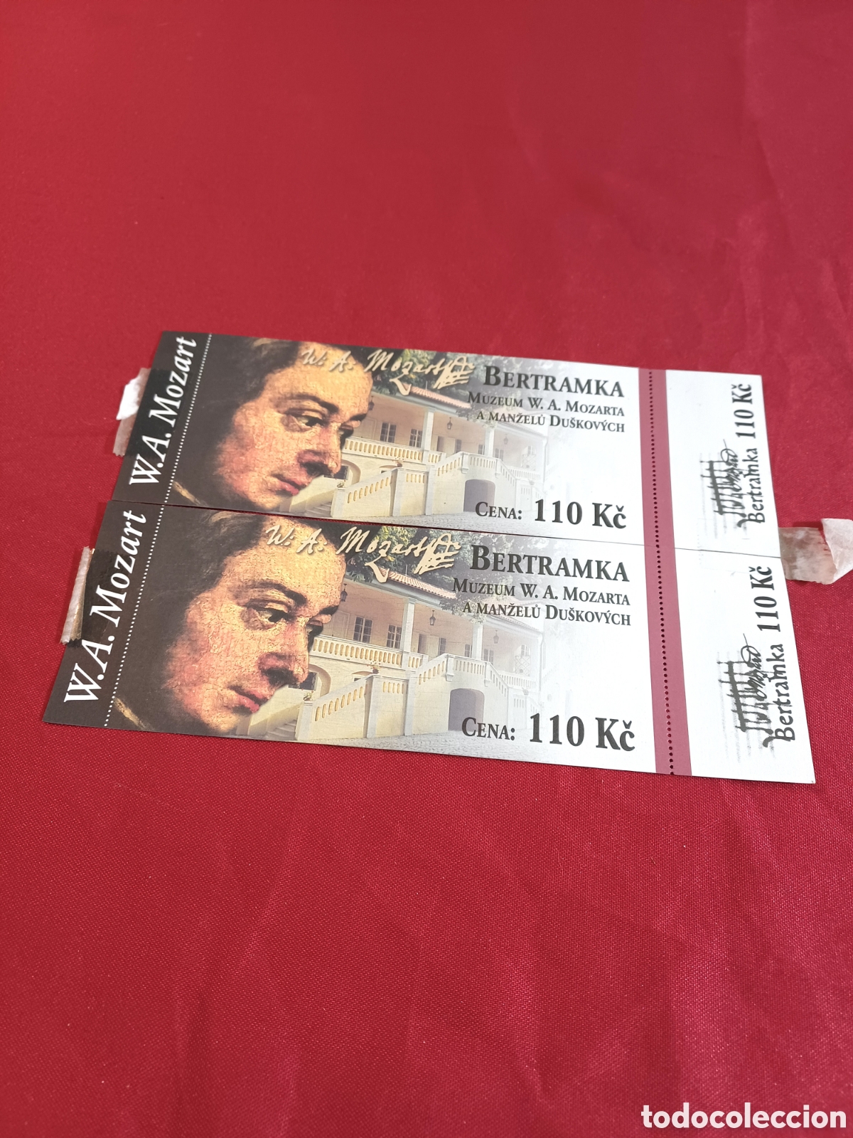 Otros Art&iacute;culos de Coleccionismo en Papel: ENTRADAS MUSEO BERTRAMKA ( PRAGA), MOZART