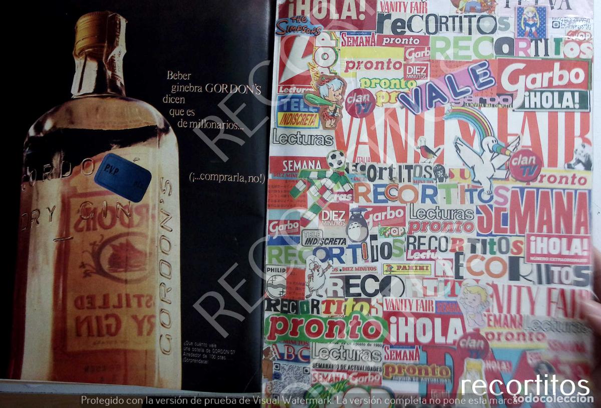 Otros Art&iacute;culos de Coleccionismo en Papel: GORDONS GINS GINEBRA ANUNCIO PUBLICIDAD