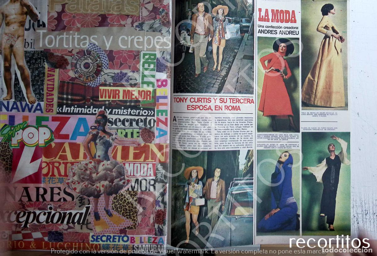 Otros Art&iacute;culos de Coleccionismo en Papel: LA MODA DE ANDRES ANDREU TONY CURTIS