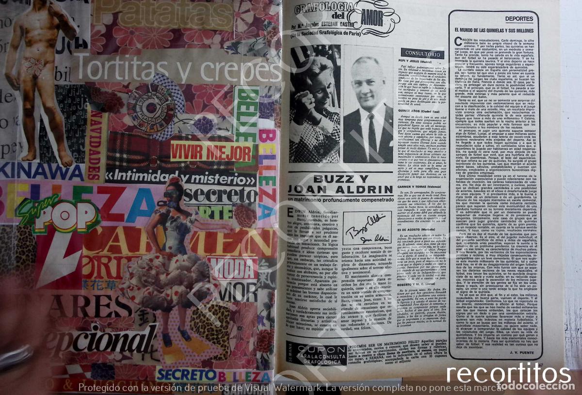 Otros Art&iacute;culos de Coleccionismo en Papel: EL AMOR DE BUZZ JOAN ALDRIN
