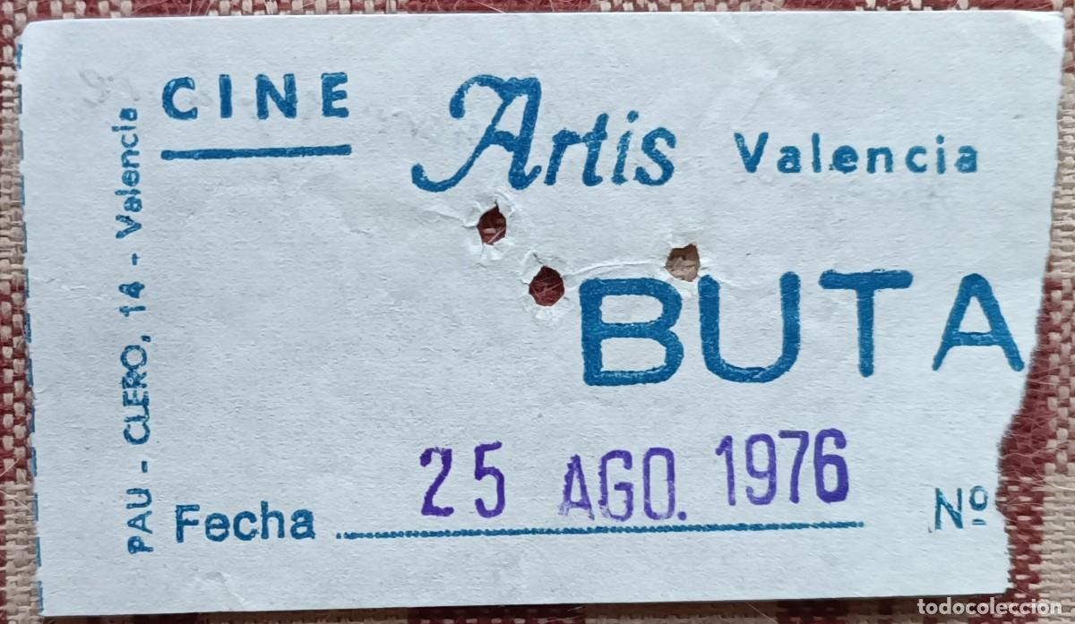 Sammelleidenschaft Andere Papierartikel: Entrada Cine Artis, Valencia - 25 de Agosto de 1976