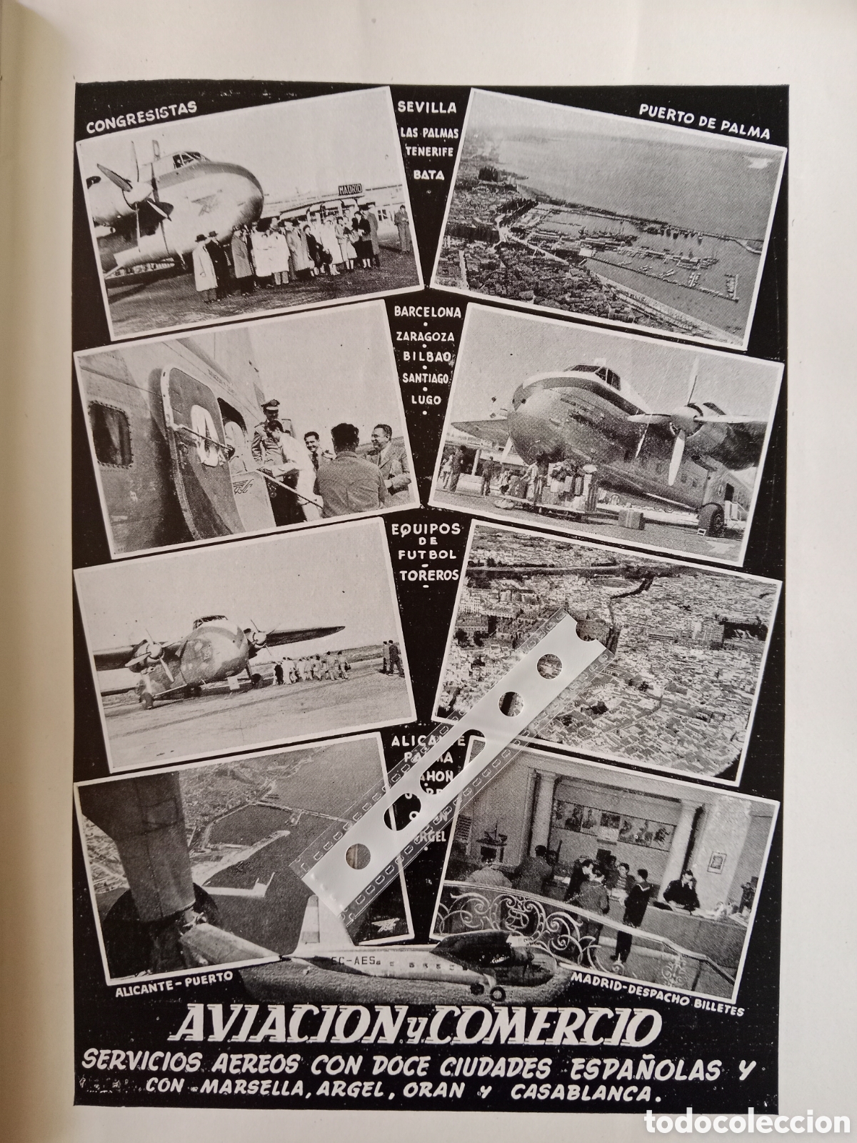 Paper Collecting Others: Publicidad avi&oacute;n compa&ntilde;&iacute;a aviaco de 1955