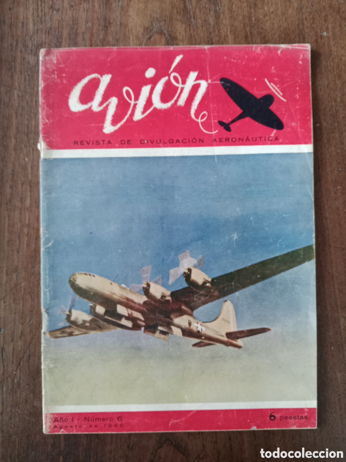 Collectionnisme Papier divers: Revista avi&oacute;n n. 6 de 1946 aeron&aacute;utica